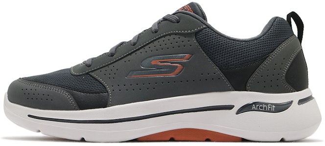 Skechers Go Walk 'Kasual Bernafas Kelabu Rendah-Atas' 216122-CCOR Buy Skechers Go Walk 'Kasual Bernafas Kelabu Rendah-Atas' 216122-CCOR