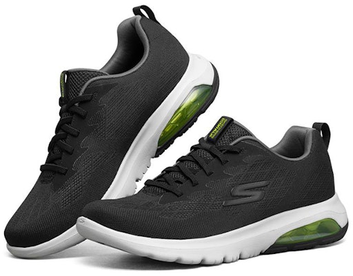 Skechers Go Walk Air 'Black Green' 54491-BKLM Lookbook Skechers Go Walk Air 'Black Green' 54491-BKLM
