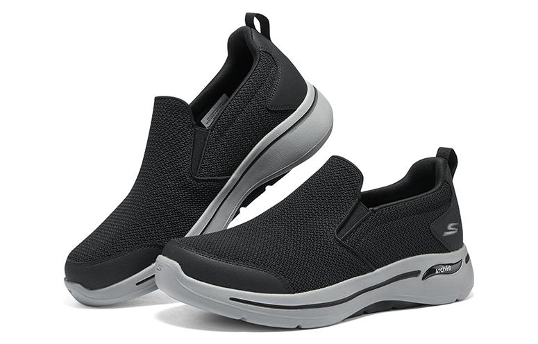 Shop 斯凯奇 Go Walk Arch Fit-Conference '黑灰' 216260-BKGY