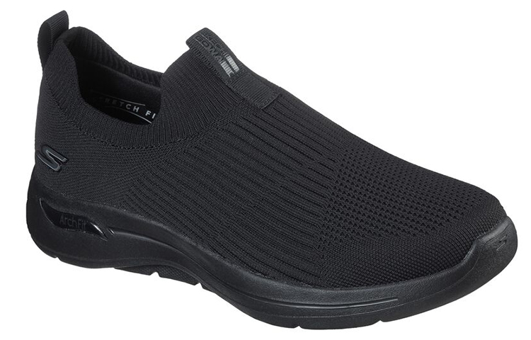 Lookbook Skechers Go Walk Arch Fit-Iconic 運動休閒懶人鞋 黑色