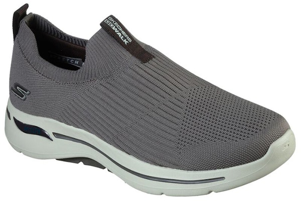 Skechers Go Walk Arch Fit-Iconic 懶人運動休閒鞋 灰褐色 Lookbook Skechers Go Walk Arch Fit-Iconic 懶人運動休閒鞋 灰褐色