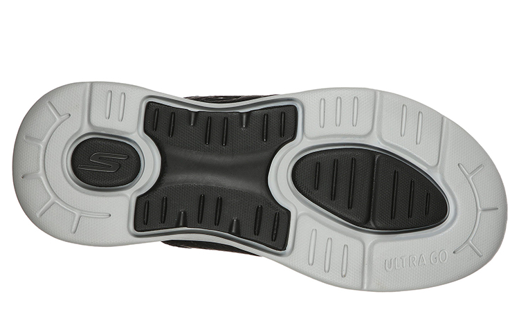 Shop Skechers Go Walk Arch Fit-Sandal 'Black Grey' 229022-BKGY