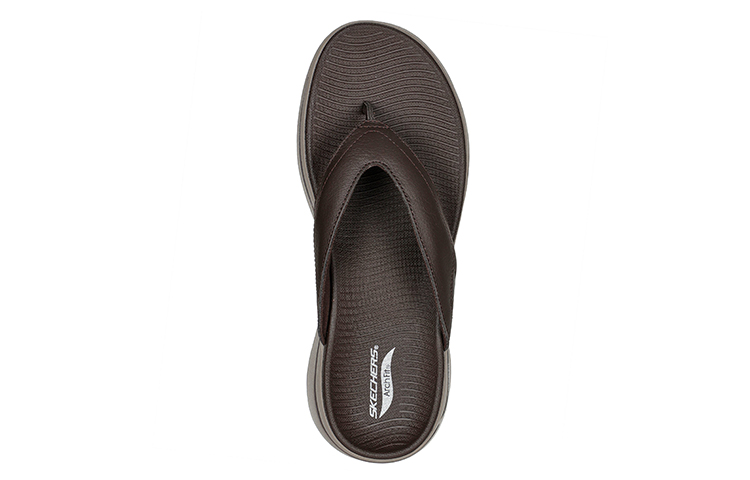 Lookbook Skechers Go Walk Arch Fit-Sandal 'Coklat' 229022-BRN