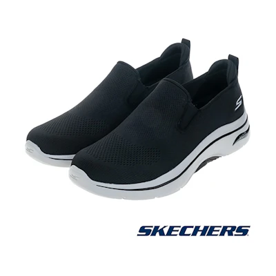 SKECHERS GO WALK ARCH FIT 2.0 Walking Shoes Black/White Black and White