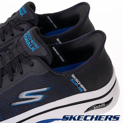 SKECHERS GO WALK ARCH FIT 2.0 Walking Shoes Black 216604BKBL Details for SKECHERS GO WALK ARCH FIT 2.0 Walking Shoes Black 216604BKBL