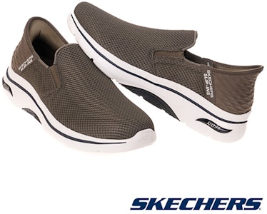 SKECHERS 健走鞋 Go Walk Arch Fit 2.0 棕色 棕櫚樹 216600OLV Lookbook SKECHERS 健走鞋 Go Walk Arch Fit 2.0 棕色 棕櫚樹 216600OLV