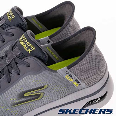 SKECHERS GO WALK ARCH FIT 2.0 Walking Shoes Grey Ash 216604GYLM Details for SKECHERS GO WALK ARCH FIT 2.0 Walking Shoes Grey Ash 216604GYLM