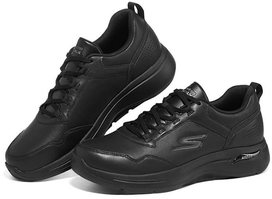Skechers Go Walk 支撑弧形 '全黑' 图案 216128-BBK Lookbook Skechers Go Walk 支撑弧形 '全黑' 图案 216128-BBK