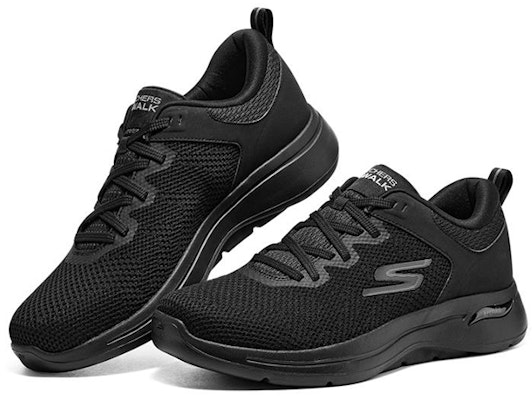 Skechers Go Walk Arch Fit 運動休閒鞋 黑 Lookbook Skechers Go Walk Arch Fit 運動休閒鞋 黑