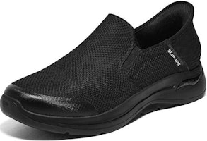 Skechers Go Walk Arch Fit 閃穿系列 閃穿鞋 防滑耐磨 低筒 運動休閒鞋 黑 Order Skechers Go Walk Arch Fit 閃穿系列 閃穿鞋 防滑耐磨 低筒 運動休閒鞋 黑