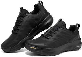 Skechers Go Walk Arch Fit 防滑耐磨 低筒 戶外功能鞋 男款 全黑色 Lookbook Skechers Go Walk Arch Fit 防滑耐磨 低筒 戶外功能鞋 男款 全黑色