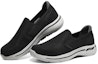 Lookbook Skechers Go Walk Arch Fit 'Hitam Kelabu' 216264-BKGY