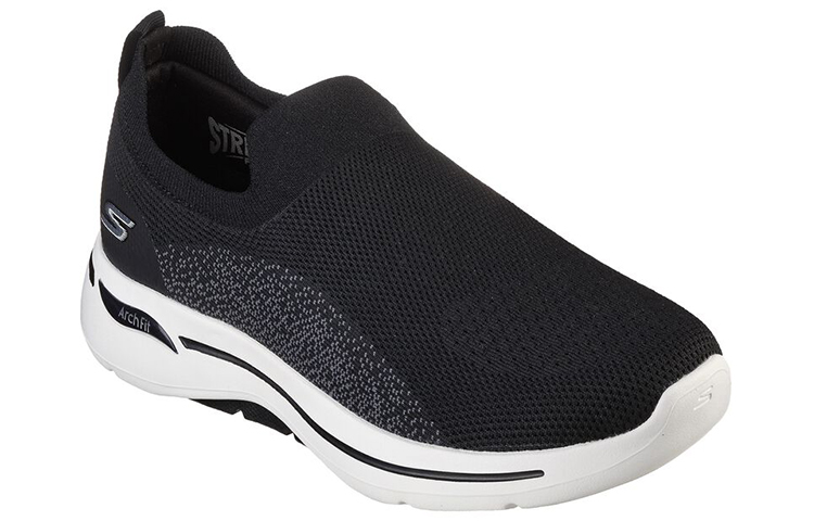 Lookbook Skechers Go Walk Arch Fit 'Black Grey Slip-On' 216136-BKGY