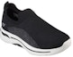 Lookbook Skechers Go Walk Arch Fit 'Hitam Kelabu Slip-On' 216136-BKGY