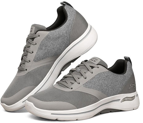 Skechers Go Walk Arch Fit 走路鞋 灰色 Lookbook Skechers Go Walk Arch Fit 走路鞋 灰色