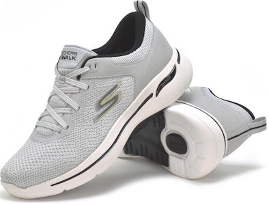 Skechers Go Walk Arch Fit 'Kelabu Putih' 216254-LTGY Shop Skechers Go Walk Arch Fit 'Kelabu Putih' 216254-LTGY