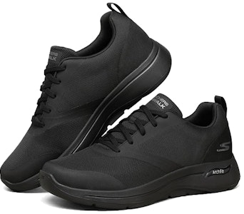 Skechers Go Walk Arch Fit Hitam 216123-BBK Lookbook Skechers Go Walk Arch Fit Hitam 216123-BBK
