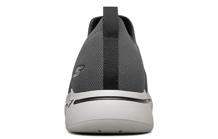 Shop Skechers GO WALK 耐磨 低幫 跑步鞋 男款 木炭灰