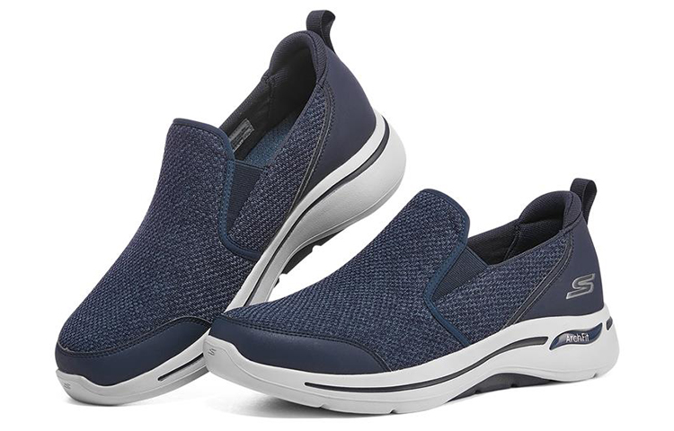 Lookbook Skechers Go Walk Arch Fit Lage Instappers Blauw 216183-NVY