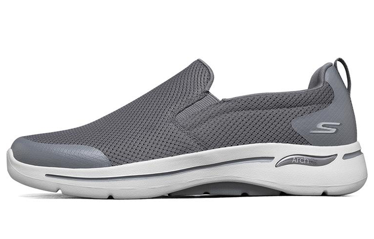 Skechers Go Walk Arch Fit Low-Top Running Shoes Grey 216121-CHAR