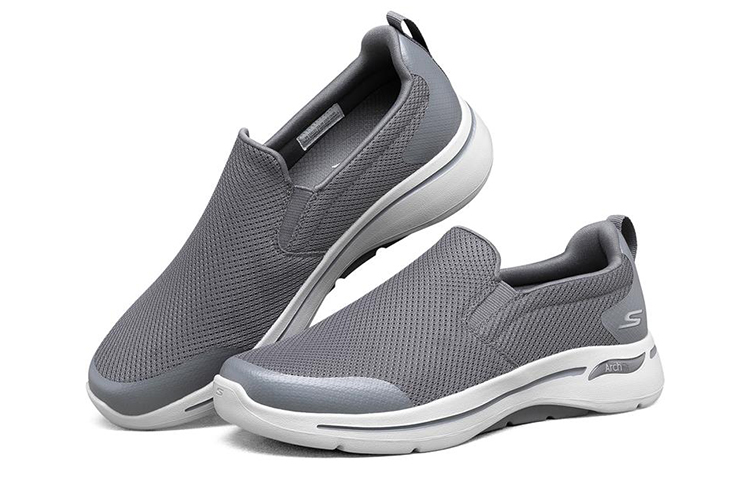 Lookbook Skechers Go Walk Arch Fit Laufschuhe Low-Top Grau 216121-CHAR