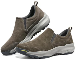 Lookbook Skechers GO WALK Arch Fit 戶外 耐磨防滑 低筒 運動休閒鞋 卡其色