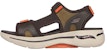 Skechers Go Walk Arch Fit Sandal 'Hitam Hijau Oren' 229021-OLOR