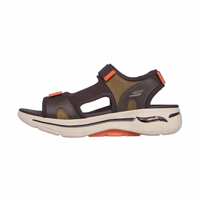 Skechers Go Walk Arch Fit Sandal 'Black Green Orange'