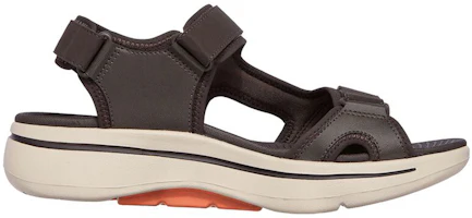 Order Skechers Go Walk Arch Fit Sandal 'Black Green Orange' 229021-OLOR