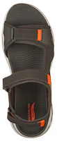 Lookbook Skechers Go Walk Arch Fit Sandal 'Black Green Orange' 229021-OLOR
