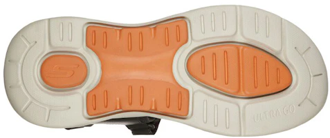 Shop Skechers Go Walk Arch Fit Sandal 'Black Green Orange' 229021-OLOR