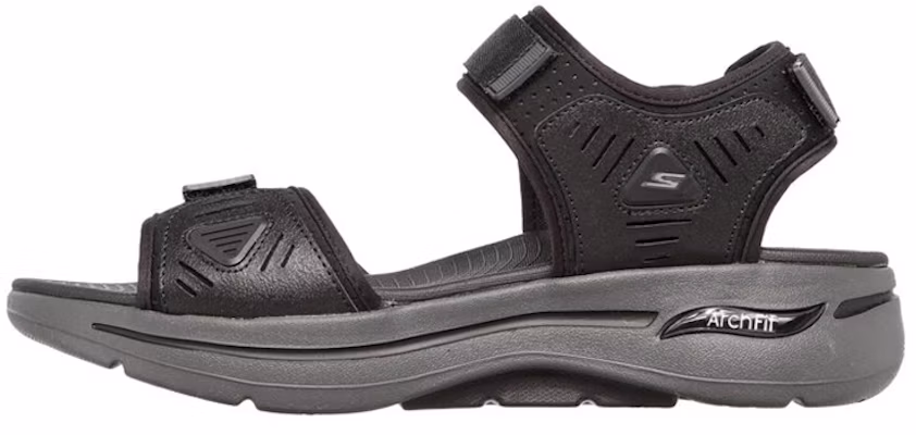 Skechers Go Walk Arch Fit Sandal 'Black Grey' 229020-BKCC Buy Skechers Go Walk Arch Fit Sandal 'Black Grey' 229020-BKCC