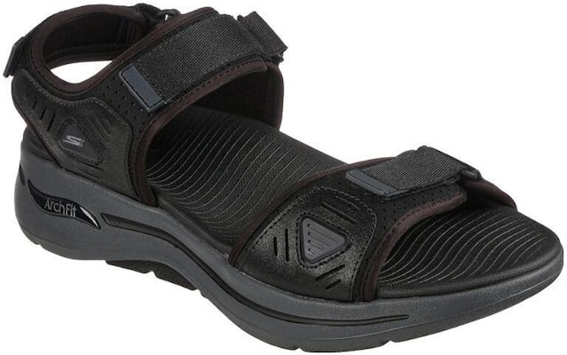 Skechers Go Walk Arch Fit Sandal 'Hitam Abu-Abu' 229020-BKCC Lookbook Skechers Go Walk Arch Fit Sandal 'Hitam Abu-Abu' 229020-BKCC