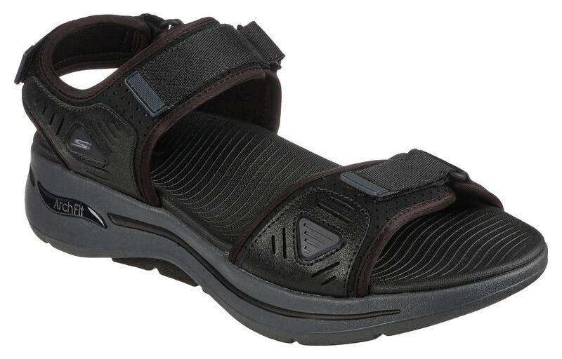 Lookbook Skechers Go Walk Arch Fit Sandal 'Black Grey' 229020-BKCC