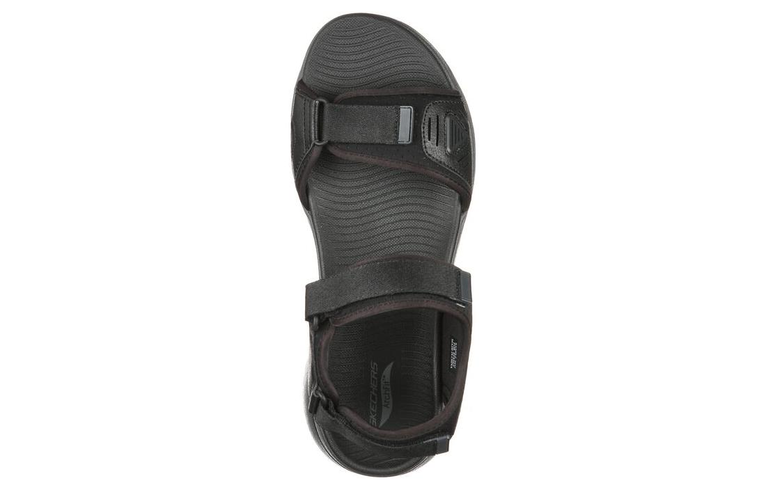 Shop Skechers Go Walk Arch Fit Sandal 'Black Grey' 229020-BKCC