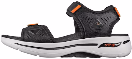Skechers Go Walk Arch Fit Sandal 'Black Orange' 229020-BKOR Skechers Go Walk Arch Fit Sandal 'Black Orange' 229020-BKOR