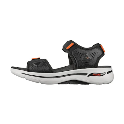Skechers Go Walk Arch Fit Sandal 'Black Orange'