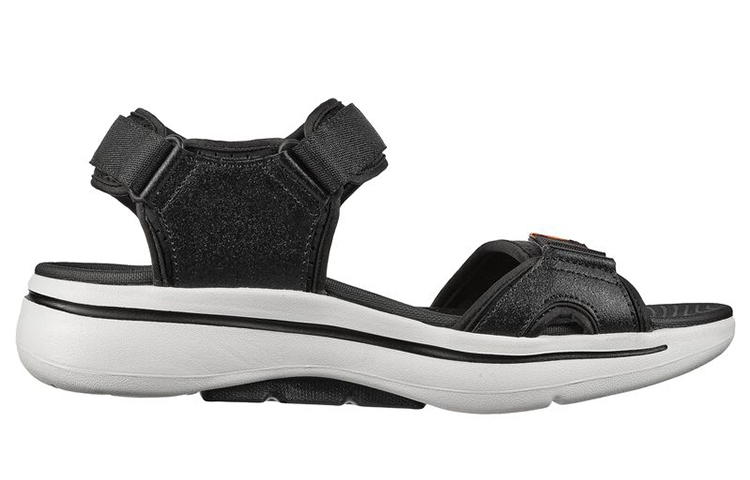 Order Skechers Go Walk Arch Fit Sandal 'Black Orange' 229020-BKOR
