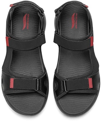 Skechers Go Walk Arch Fit Sandal 'Hitam Merah' 229021-BKRD Shop Skechers Go Walk Arch Fit Sandal 'Hitam Merah' 229021-BKRD