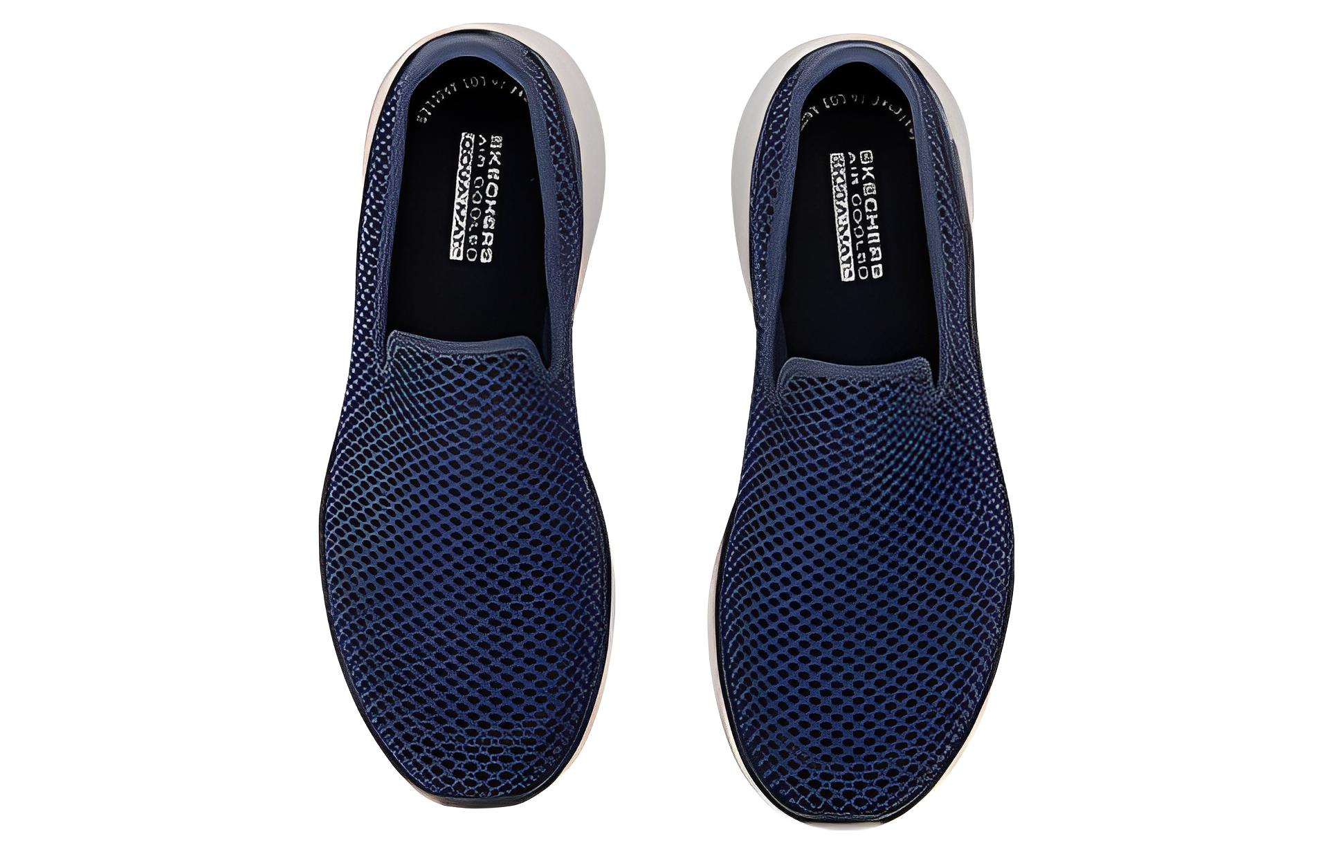 Order Skechers 防滑耐磨 低筒 運動休閒鞋 男款 藍白