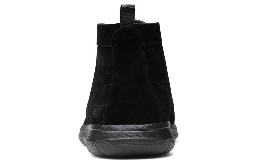 Shop Skechers GO WALK City 'All-Black Mid-Top Casual Boot' 54281-BBK