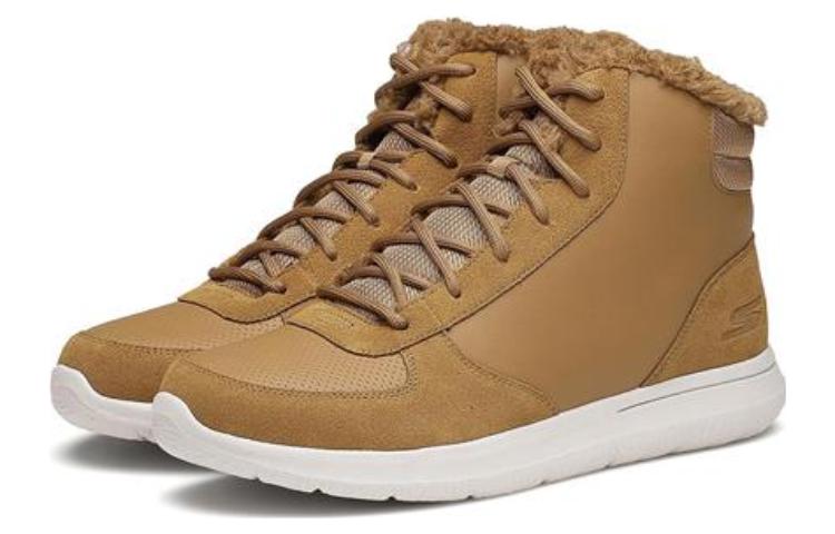 Lookbook 斯凯奇 GO WALK City Mid '小麦色' 54282-WTN