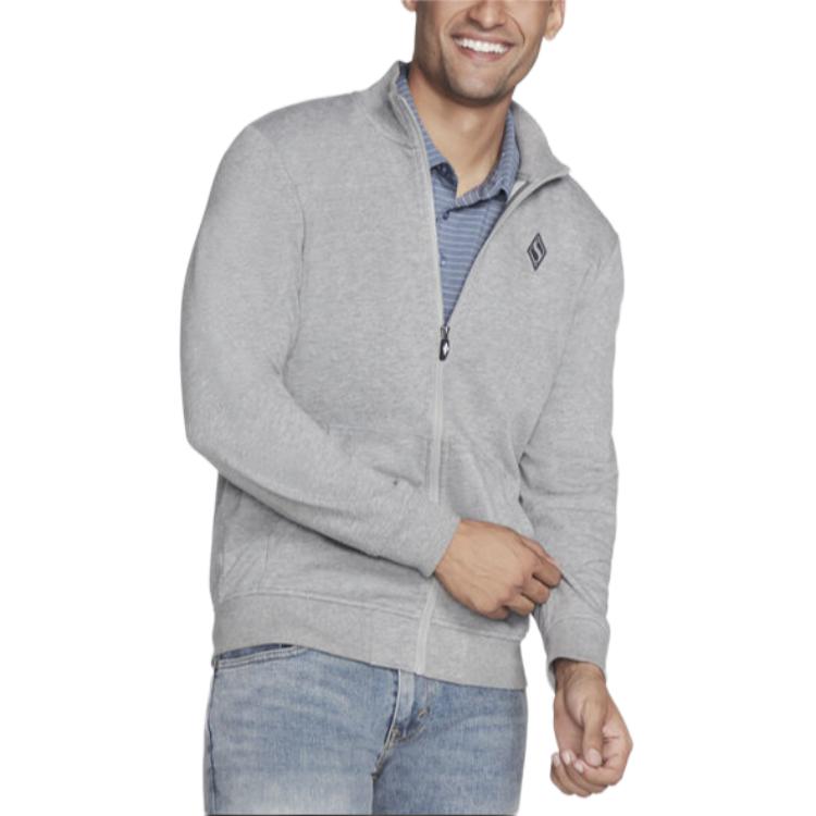 Skechers GO WALK Everywhere Breathable Zip Jacket Light Gray M3JA195-LTGY