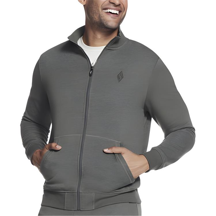 Skechers GO WALK Everywhere Olive Breathable Knit Zip Hoodie Jacket M3JA195-OLV