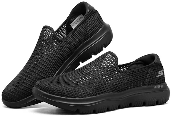 Skechers Go Walk Evolution Ultra "Noir Total" 661063-BBK Shop Skechers Go Walk Evolution Ultra "Noir Total" 661063-BBK