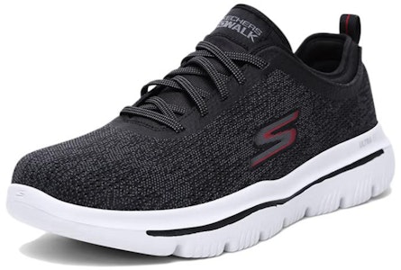 Skechers Go Walk Evolution Ultra 'Hitam' 54740-BKRD Lookbook Skechers Go Walk Evolution Ultra 'Hitam' 54740-BKRD