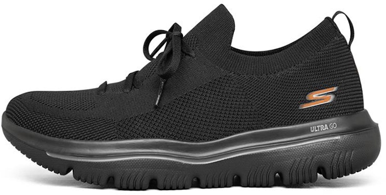 Skechers Go Walk Evolution Ultra Low-Top Black/Orange 216182-BKOR Buy Skechers Go Walk Evolution Ultra Low-Top Black/Orange 216182-BKOR