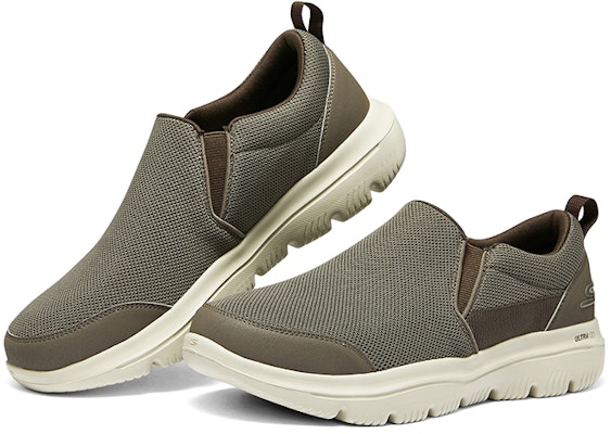 Skechers Go Walk Evolution Ultra 一脚蹬 低筒 運動休閒鞋 男款 卡其色 Shop Skechers Go Walk Evolution Ultra 一脚蹬 低筒 運動休閒鞋 男款 卡其色