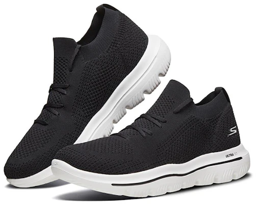 斯凯奇Go Walk Evolution Ultra黑白配色 54741-BKW Lookbook 斯凯奇Go Walk Evolution Ultra黑白配色 54741-BKW