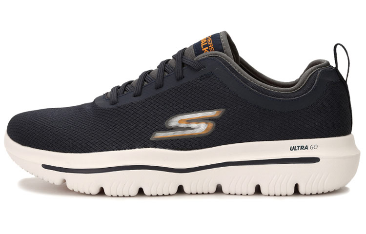 Skechers Go Walk Evolution Ultra Lazy Shoes Blue/Orange 54742-NVOR